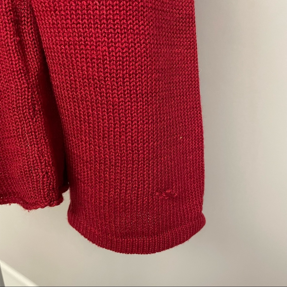 Mettlers American Mercantile Cashmere Blend Deep V-Neck Sweater Size M - Picture 6 of 9